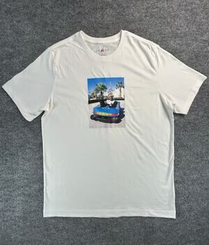 Jordan Brand Bumper Car Graphic T Shirt Men's Large White Michael Jordan